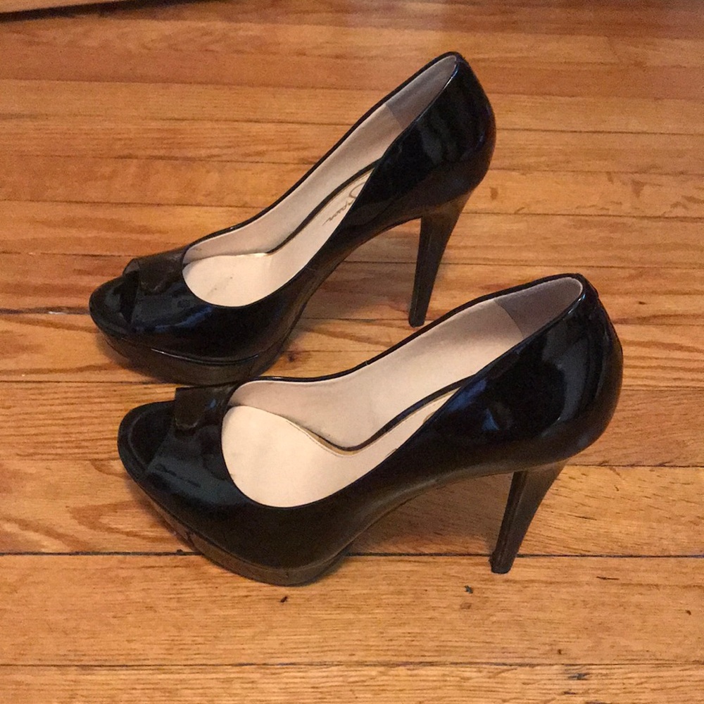 Black open toed heels!